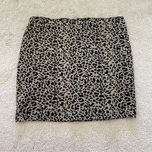 Sans Souci Black and Tan Mini Pencil Skirt Night Out